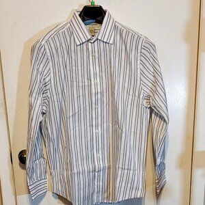 New With Out Tags Banana Repulbic Mens Dress Shirt Sz M Long Sleeves Stripe